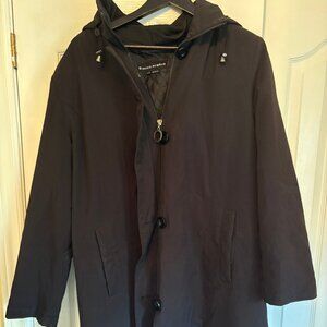 Stylish Bianca Nygard Hooded Winter Coat - Size Large